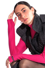 Crescent Line Shadow Bodysuit – PINK