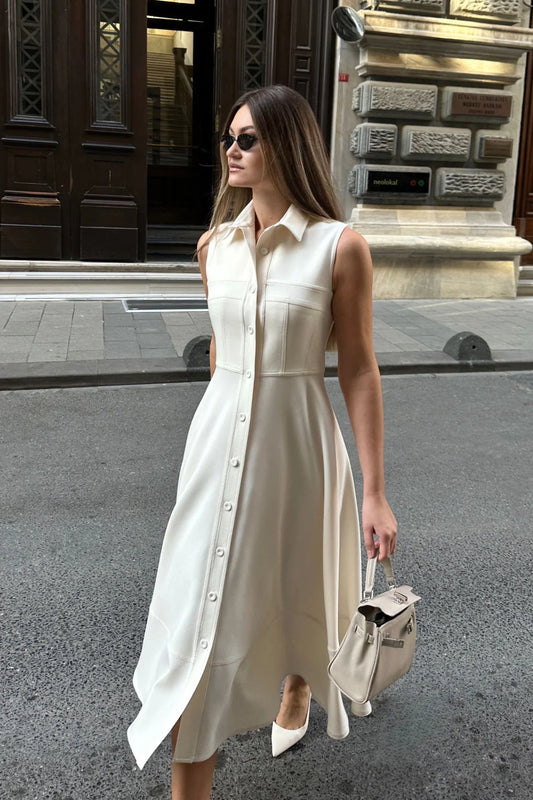 Crescent Line SSnowflake Vest Dress