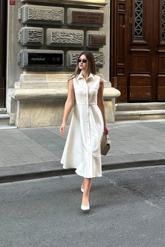 Crescent Line SSnowflake Vest Dress