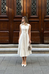 Crescent Line SSnowflake Vest Dress