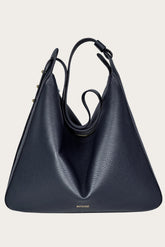 Matriarqe Nova Large Shoulder Bag in Leather - Dark Mavi