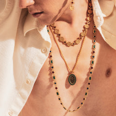 Maison Lygos Irene Enamel Necklace