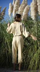 IAMLOVEIN Cream' Uttana Jacket & Shalwar Set