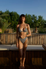 IAMLOVEIN Pied de Poule' Trio Bikini Top