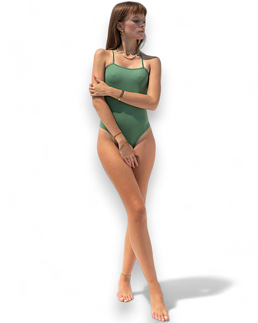 IAMLOVEIN Fresh Mint' Cross Bodysuit