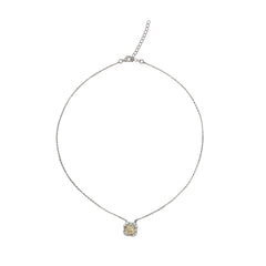 SooSilkyGems PAVE EDGED CHAIN NECKLACE