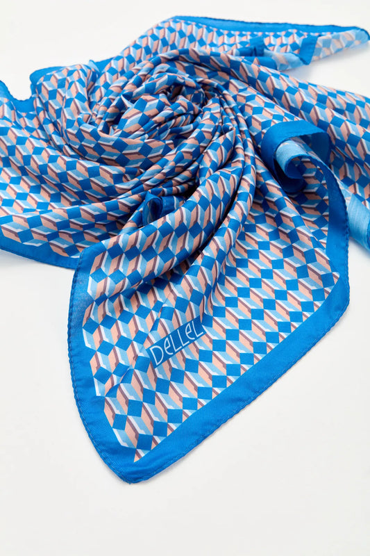 Dellel Blue Freesia Scarf