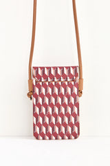 Dellel Burgundy Helion Phone Bag