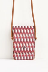 Dellel Burgundy Helion Phone Bag
