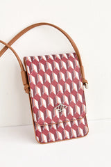 Dellel Burgundy Helion Phone Bag