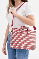 Dellel Burgundy Lunar Document Bag