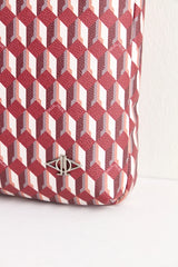 Dellel Burgundy Lunar Document Bag