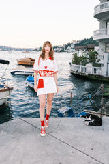 Anatolian Sequins Detailed Polo Tshirt /Women