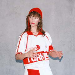 Anatolian Sequins Detailed Polo Tshirt /Women