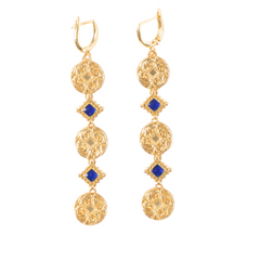 Maison Lygos Theodora Square Enamel Earrings