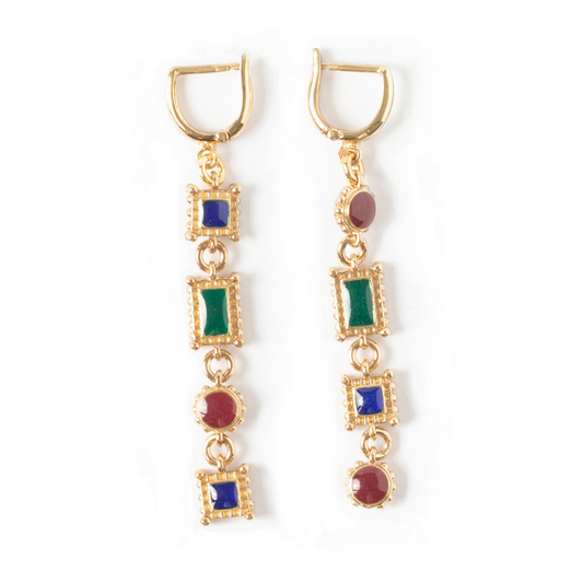 Maison Lygos Irene Enamel Earrings