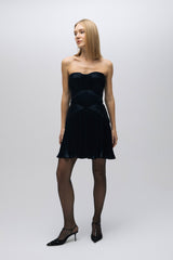 Esra Adıgüzel Mar – Strapless Mini Dress with Drape Detail