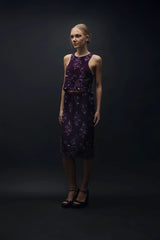 Esra Adıgüzel Solea - Lace Embroidered Skirt with Lace-Up Waist