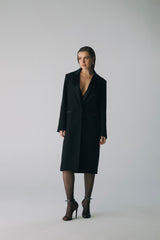 Esra Adıgüzel ELEIA – Removable Crystal Embroidered Collar Cuff Coat