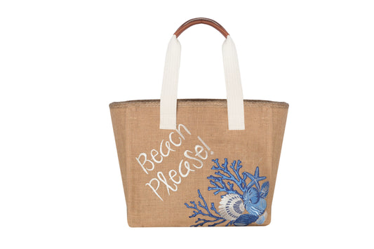 EYNACO Beach Bag Blue Blanc EYG106
