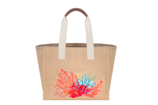 EYNACO Beach Bag Multi Coral-EYG111