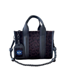 EYNACO City Bag Medium Leopard Black