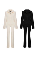 Crescent Line Elegance Blazer – Cream