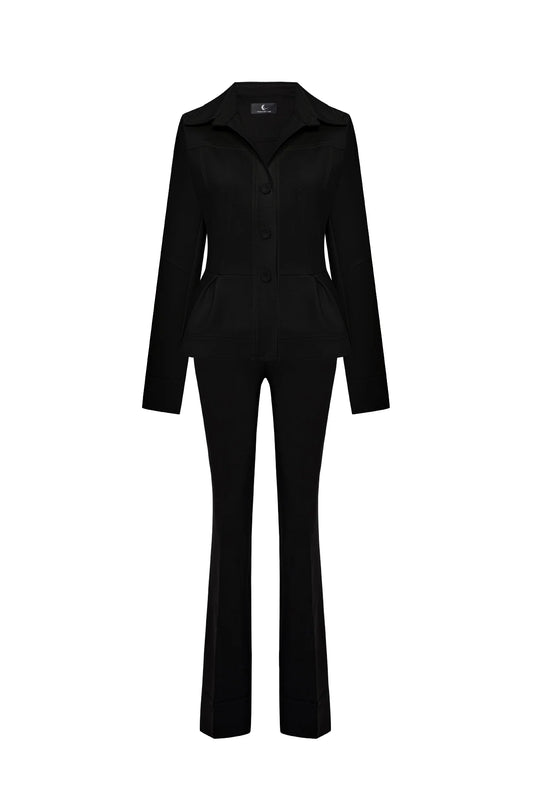 Crescent Line Elegance Jacket Black