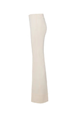 Crescent Line Elegant Cream Trousers