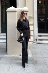 Crescent Line Elegance Trousers Black