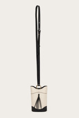 Eos Crossbody Bag in Suede - Black&White MATRIARQE