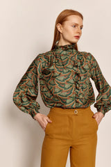 Sadie and Dione %100 Wool Cashmere Diane Trouser in Mustard