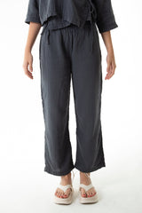 Handarte Los Angeles Antrasit Müslin Pantolon