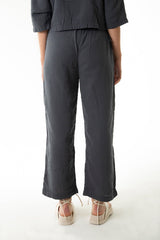 Handarte Los Angeles Antrasit Müslin Pantolon