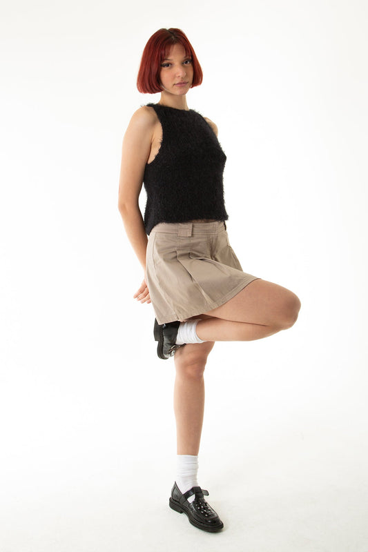 Handarte Los Angeles Siyah El Örgüsü Süveter