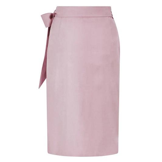 Bow Tie Wrap Skirt (Pastel Pink)