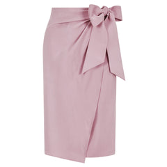 Bow Tie Wrap Skirt (Pastel Pink)