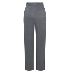 Viscose and Cupro-Blend Pants (Charcoal Grey)