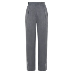 Viscose and Cupro-Blend Pants (Charcoal Grey)