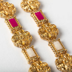 Maison Lygos Galla Placidia Rectangle Enamel Earrings