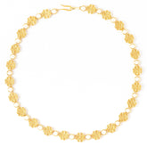 Maison Lygos Galla Placidia Round Enamel Necklace