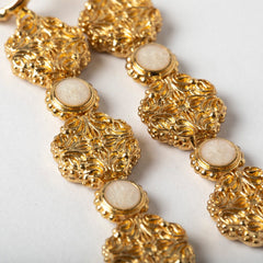 Maison Lygos Galla Placidia Round Enamel Earrings