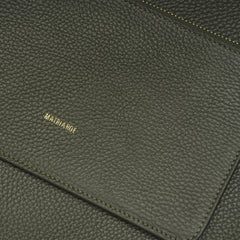 Nova Büyük Omuz Çantası Deri - Koyu Yeşil