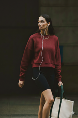 Wear Three Points Bordeaux Flow Modal Sweatshirt