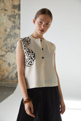 Handarte Los Angeles Hakim Yaka Bluz