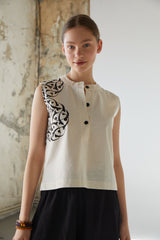 Handarte Los Angeles Hakim Yaka Bluz