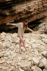 Handarte Los Angeles Taş Rengi Müslin Tulum