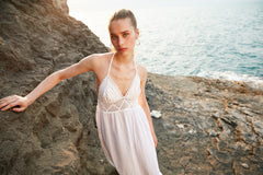 Handarte Los Angeles Şile Bezi Örgü Elbise