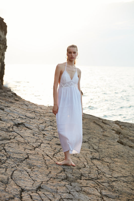 Handarte Los Angeles Şile Bezi Örgü Elbise