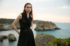 Handarte Los Angeles Siyah Kruvaze Gömlek